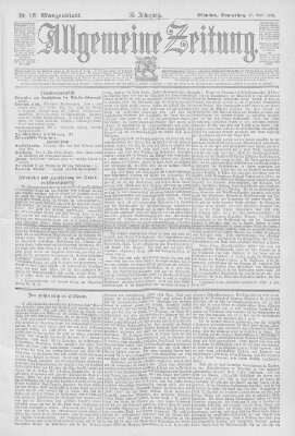 Allgemeine Zeitung Donnerstag 13. April 1893