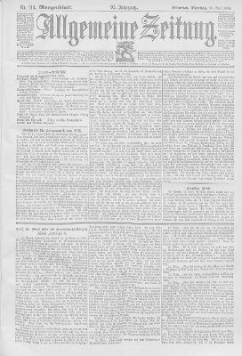 Allgemeine Zeitung Dienstag 25. April 1893