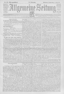 Allgemeine Zeitung Donnerstag 18. Mai 1893