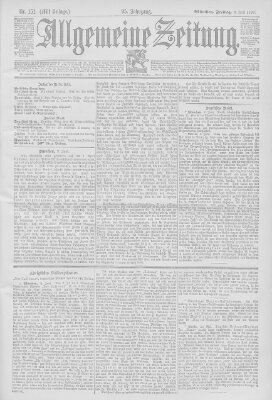 Allgemeine Zeitung Freitag 2. Juni 1893