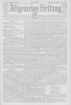 Allgemeine Zeitung Samstag 10. Juni 1893