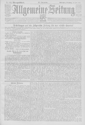 Allgemeine Zeitung Dienstag 20. Juni 1893