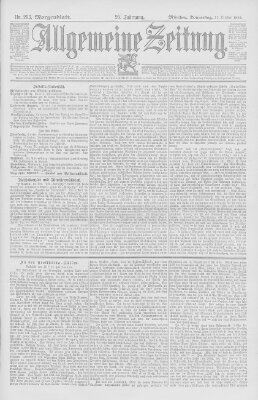 Allgemeine Zeitung Donnerstag 12. Oktober 1893