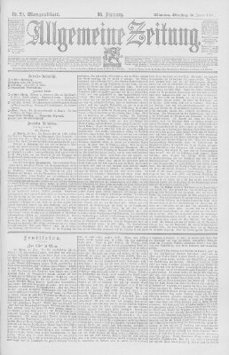 Allgemeine Zeitung Dienstag 30. Januar 1894