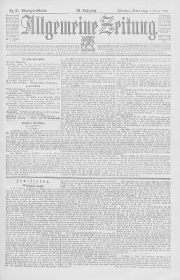 Allgemeine Zeitung Donnerstag 8. Februar 1894