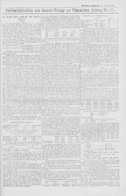 Allgemeine Zeitung Sonntag 25. Februar 1894