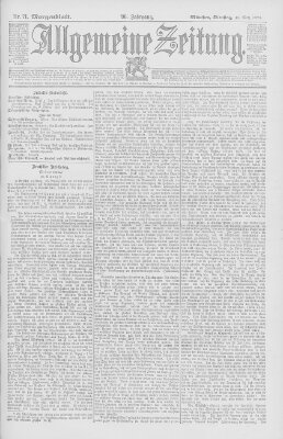 Allgemeine Zeitung Dienstag 13. März 1894