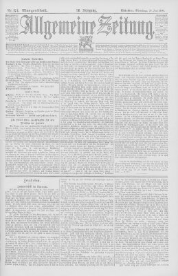 Allgemeine Zeitung Dienstag 26. Juni 1894