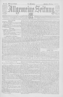 Allgemeine Zeitung Dienstag 3. Juli 1894
