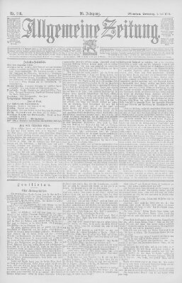 Allgemeine Zeitung Sonntag 8. Juli 1894