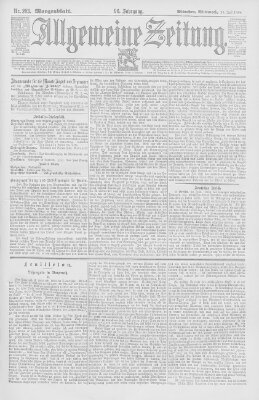 Allgemeine Zeitung Mittwoch 25. Juli 1894