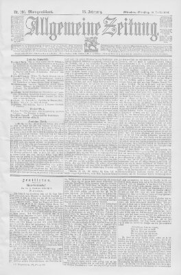 Allgemeine Zeitung Dienstag 16. Oktober 1894