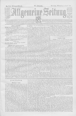 Allgemeine Zeitung Mittwoch 24. Oktober 1894