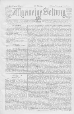Allgemeine Zeitung Donnerstag 8. November 1894