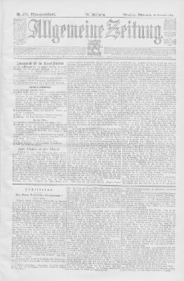 Allgemeine Zeitung Mittwoch 28. November 1894