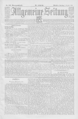 Allgemeine Zeitung Freitag 7. Dezember 1894