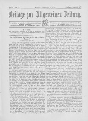 Allgemeine Zeitung Donnerstag 2. März 1893