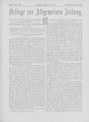 Allgemeine Zeitung Mittwoch 31. Mai 1893