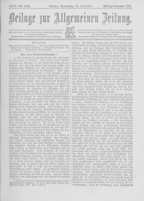 Allgemeine Zeitung Donnerstag 28. September 1893