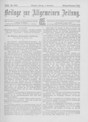 Allgemeine Zeitung Freitag 3. November 1893