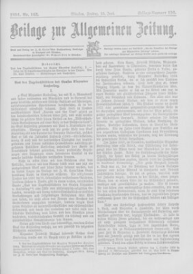 Allgemeine Zeitung Freitag 15. Juni 1894