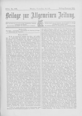 Allgemeine Zeitung Donnerstag 19. Juli 1894