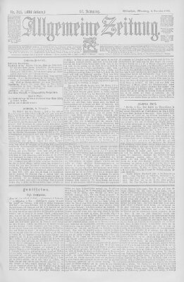 Allgemeine Zeitung Montag 9. Dezember 1895