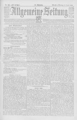 Allgemeine Zeitung Montag 23. Dezember 1895