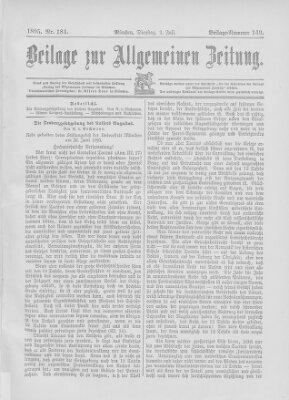 Allgemeine Zeitung Dienstag 2. Juli 1895