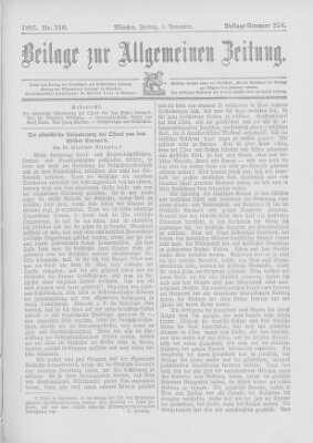 Allgemeine Zeitung Freitag 8. November 1895