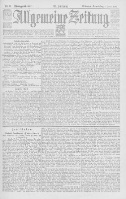 Allgemeine Zeitung Donnerstag 9. Januar 1896