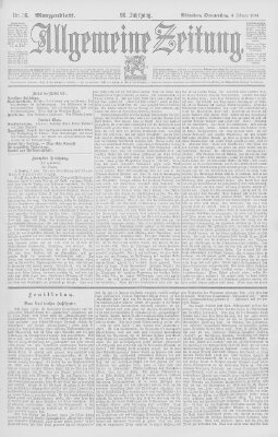Allgemeine Zeitung Donnerstag 6. Februar 1896