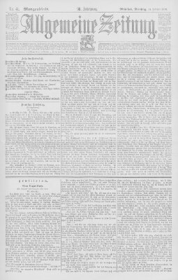 Allgemeine Zeitung Dienstag 11. Februar 1896