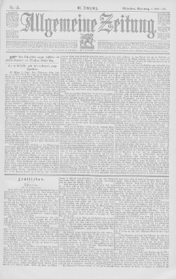 Allgemeine Zeitung Sonntag 5. April 1896