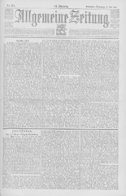 Allgemeine Zeitung Sonntag 17. Mai 1896