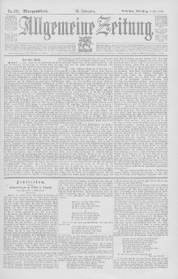 Allgemeine Zeitung Dienstag 7. Juli 1896