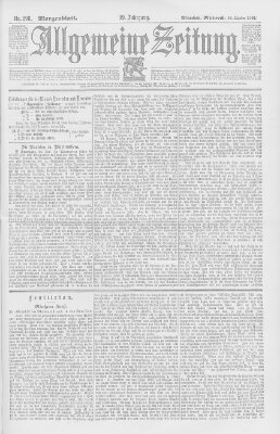 Allgemeine Zeitung Mittwoch 28. Oktober 1896