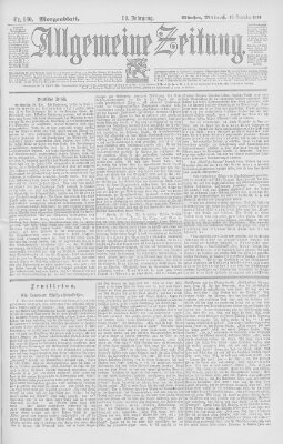 Allgemeine Zeitung Mittwoch 30. Dezember 1896