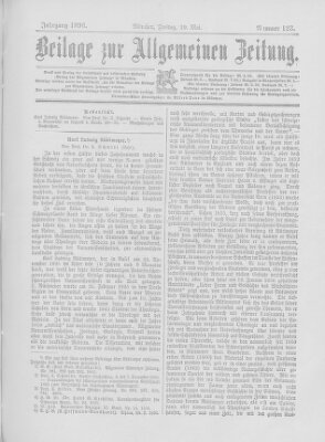 Allgemeine Zeitung Freitag 29. Mai 1896
