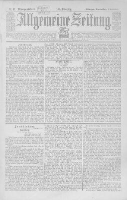 Allgemeine Zeitung Donnerstag 1. April 1897
