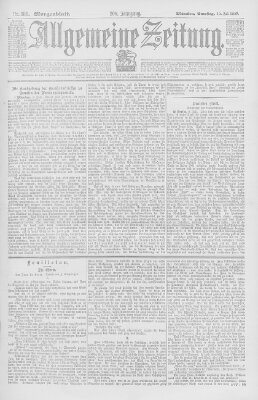 Allgemeine Zeitung Samstag 10. Juli 1897