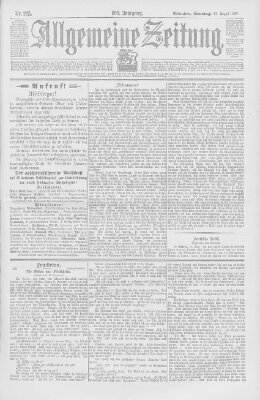 Allgemeine Zeitung Sonntag 15. August 1897