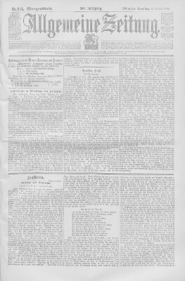 Allgemeine Zeitung Samstag 23. Oktober 1897