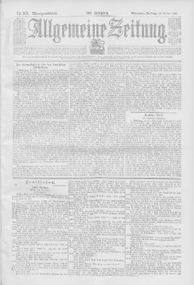 Allgemeine Zeitung Freitag 29. Oktober 1897