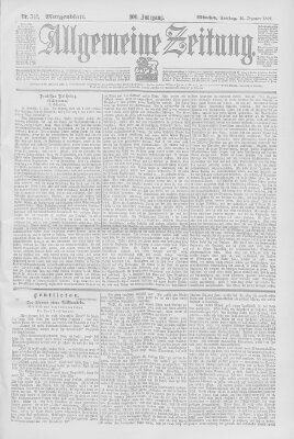 Allgemeine Zeitung Freitag 10. Dezember 1897
