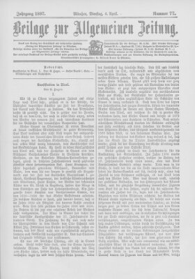 Allgemeine Zeitung Dienstag 6. April 1897