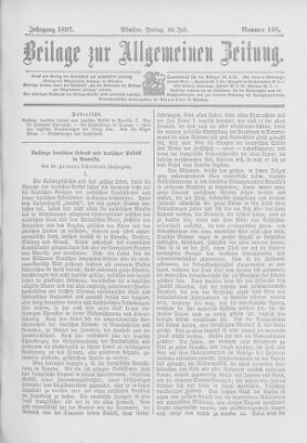 Allgemeine Zeitung Freitag 30. Juli 1897
