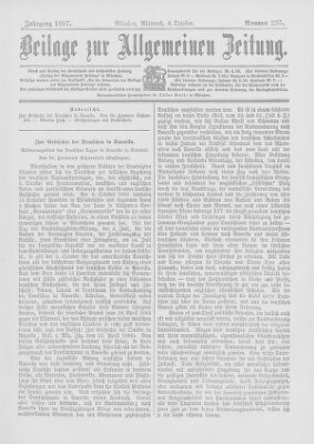 Allgemeine Zeitung Mittwoch 6. Oktober 1897