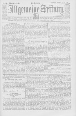 Allgemeine Zeitung Freitag 13. Mai 1898