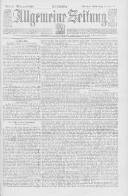Allgemeine Zeitung Donnerstag 26. Mai 1898